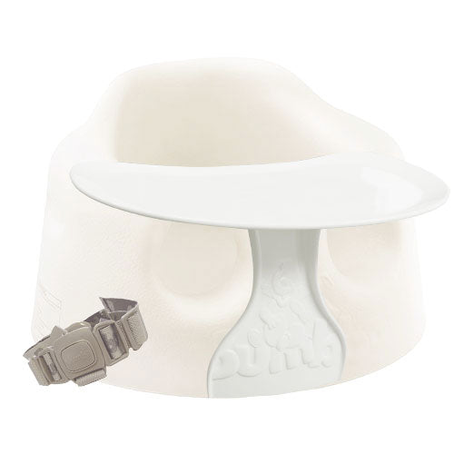 ベビーソファ プレートレイセット｜コットンホワイト｜専用腰ベルト付き