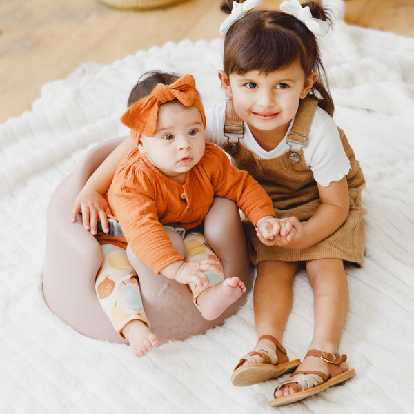 ＜New＞ベビーソファ｜ヘザーピンク｜専用腰ベルト付き