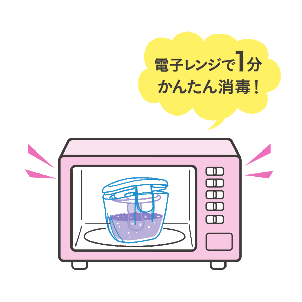 おしゃぶり消毒器 スマートポッド｜ブルー